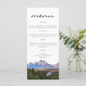 Landelijke bergmenukaarten menu (Staand voorkant)