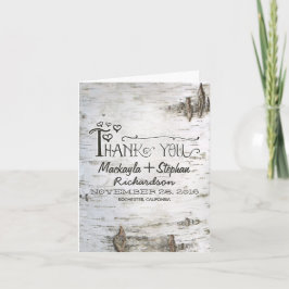 landelijke berkenbast trouw dank je kaart