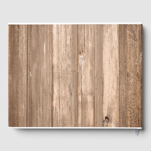 Landelijke bijtende monogrammen en houtwuwingen gastenboek (Achterkant)