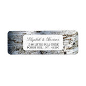 Landelijke bijtende vogelboom etiket (Voorkant)