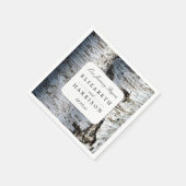 Landelijke bijtende vogelboom servet (Hoek)