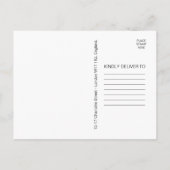 Landelijke Blauwe Bloemen Bruiloft Save the Date B Aankondigingskaart (Achterkant)