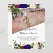 Landelijke blauwe bruinroze roze bruinbruine bruin (Voorkant / Achterkant)