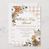 Landelijke bloem bruine koperen bruine Moederdag b Kaart (Voorkant)