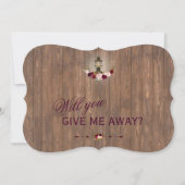 Landelijke Bloem Oude Lantaarn Wil Je Me Weggeven Kaart (Voorkant)