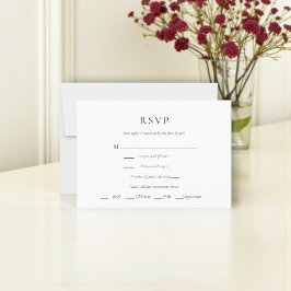 Landelijke bloemboeket RSVP-kaart RSVP Kaartje