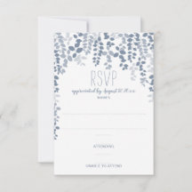 Landelijke bloemen bruiloft RSVP / antwoord (Stofb