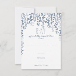 Landelijke bloemen bruiloft RSVP / antwoord (Stofb