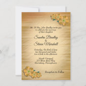 Landelijke bloemen bruiloft uitnodiging (Voorkant)