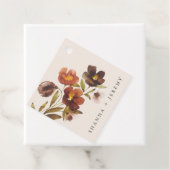 Landelijke Bloemen Elegante Bruid + Bruidegom | Ca Bedankjes Labels (In situ)