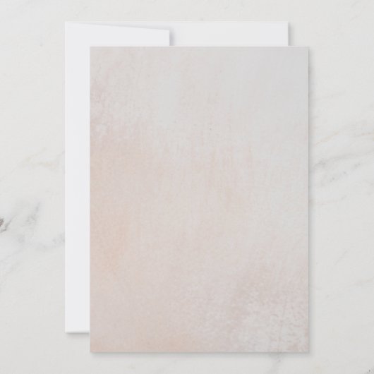 Landelijke bloemen, elegante script, waterverf bla kaart (Achterkant)