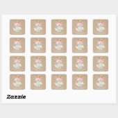 Landelijke Bloemen | Favor Stickers (Vel)