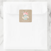 Landelijke Bloemen | Favor Stickers (Tas)