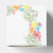 Landelijke bloemenkrans bruiloft bedankdoosjes (Bovenkant)