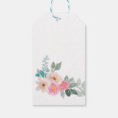 Landelijke bloemenschenkkaart cadeaulabel (Achterkant)