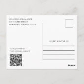 Landelijke bloemenshop Kraft bruidsfeest uitnodigi Briefkaart (Achterkant)