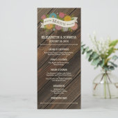 Landelijke bloemenslinger menu (Staand voorkant)