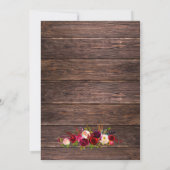 Landelijke bloemige babyshower uitnodigingen in ee (Achterkant)