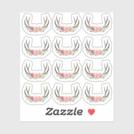 Landelijke Bloemige Geweien Shabby Chic Rozen Plan Sticker