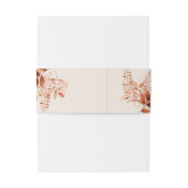 Landelijke bloemige herfst Huwelijk Uitnodigingen Wikkel (Achterkant Voorbeeld)