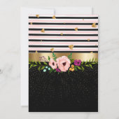 Landelijke bloemige trouwceremonie uitnodiging (Achterkant)