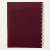 Landelijke Bloemige Trouwplanner Planner (Achterkant)