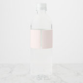 Landelijke bloemige trouwroze waterfles etiket (Achterkant)