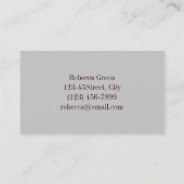 landelijke bloemige weide-masonjar-huwelijk visitekaartje (Achterkant)