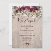 Landelijke bloemlichten Wij zijn weggelopen Ontvan Kaart (Voorkant)