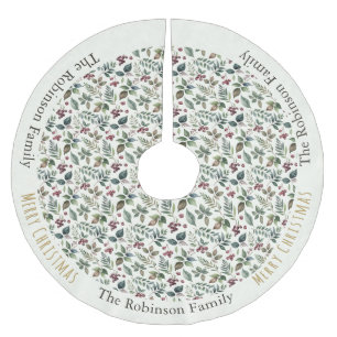 Landelijke bloemmotief botanische elegante Kerstmi Kerstboom Rok