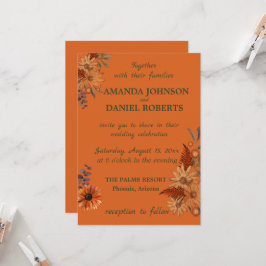 Landelijke bloemmotieven die er klaar voor zijn om kaart