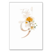 Landelijke bloemrijke handgeschreven script 9 Trou Kaart (Voorkant)