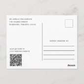 Landelijke bloemschikking kraft bruiloft feest uit briefkaart (Achterkant)