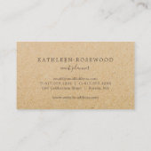 Landelijke Bloemstijl Visitekaartje (Achterkant)