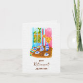 Landelijke bloemstuk koffie setting Gelukkig met p Kaart (Voorkant)