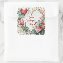 Landelijke bloemstuk valentijnsdag hartvormige kra