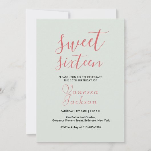 Landelijke blozende roze bloem roos goud zoete zes kaart (Voorkant)