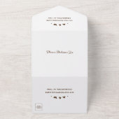 Landelijke boerderij bruiloft alles in een uitnodi all in one uitnodiging (Buitenkant)