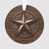 Landelijke boerderij Cowboy Western Country Ster F Ornament (voorkant)