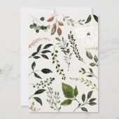 Landelijke boerderij elegante herfst bruiloft save the date (Achterkant)