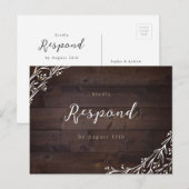 Landelijke boerderij hout Boho bloemige landelijke Briefkaart (Voorkant / Achterkant)