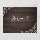 Landelijke boerderij hout Boho bloemige landelijke Briefkaart (Voorkant)