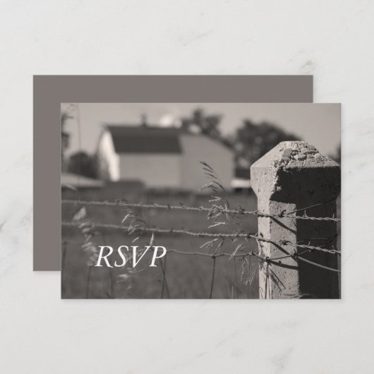 Landelijke Boerderij Weddenschap RSVP (Voorkant / Achterkant)