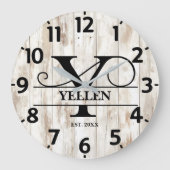 Landelijke boerderij Y Monogram Grote Klok (Voorkant)