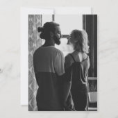 Landelijke boerenhoeve eenvoudige houten trouwuitn save the date (Achterkant)