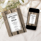 Landelijke boerenhoeve houten bloemenkleed voor Qu Kaart