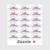 Landelijke Boheemse Kristallen & Pijl Waterverf Ve Sticker (Vel)