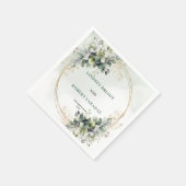 Landelijke Boheemse Witte Rozen Bruiloft Servetten (Hoek)