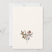 Landelijke Boho Bruidsuitnodiging Kaart (Achterkant)