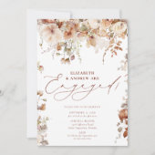 Landelijke Boho Tuin Bloemen Trouwdag Kaart (Voorkant)